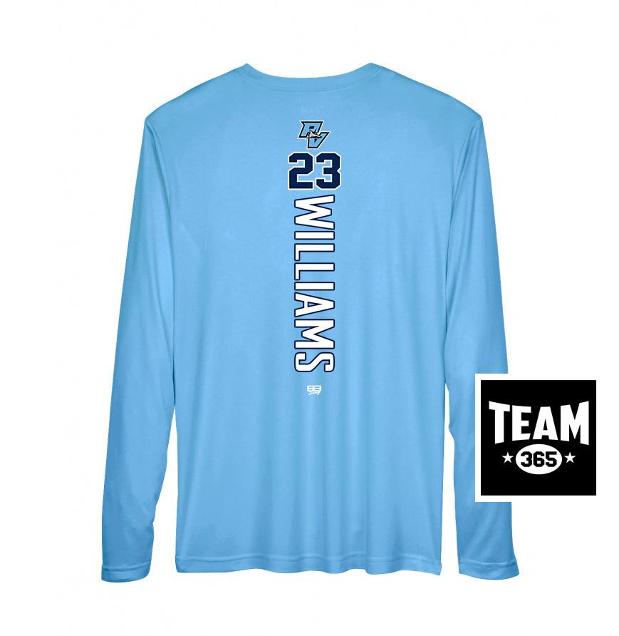 Team 365 Youth & Men's Zone Performance Long-Sleeve T-Shirt - PVAA Sharks Baseball