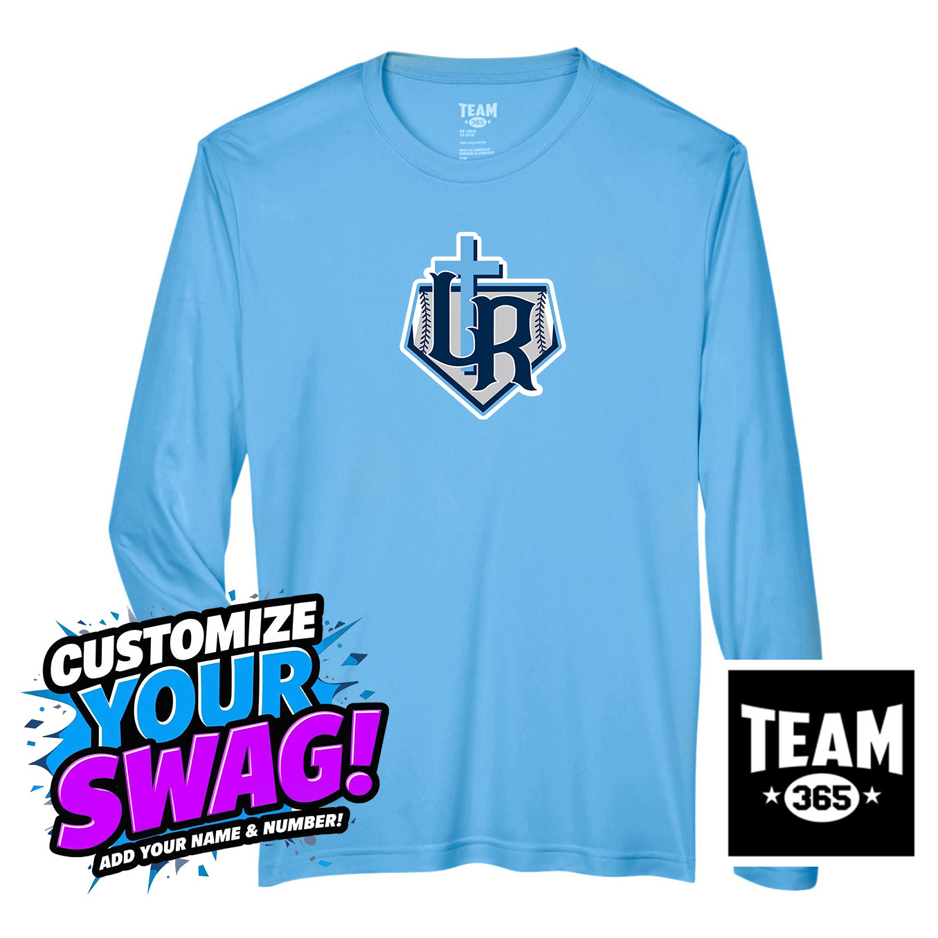 Team 365 Youth & Men's Zone Performance Long-Sleeve T-Shirt - Reign Baseball