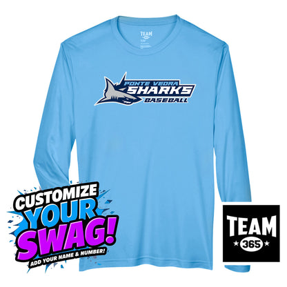 Team 365 Youth & Men's Zone Performance Long-Sleeve T-Shirt - PVAA Sharks