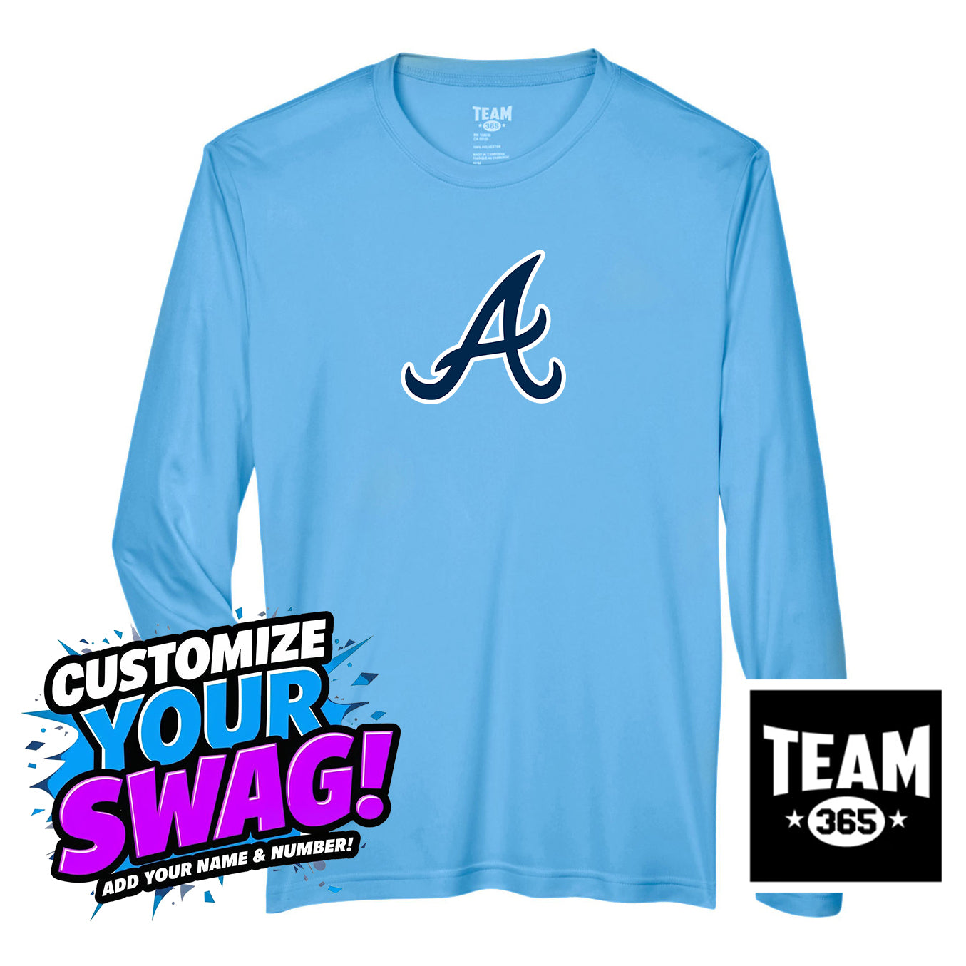 Team 365 Youth & Men's Zone Performance Long-Sleeve T-Shirt - Aces Baseball