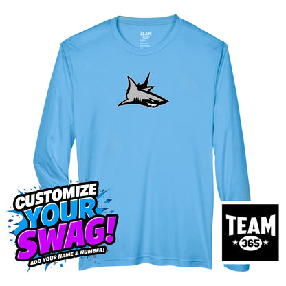 Team 365 Youth & Men's Zone Performance Long-Sleeve T-Shirt - PVAA Sharks Baseball