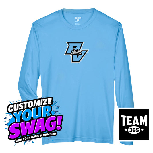 Team 365 Youth & Men's Zone Performance Long-Sleeve T-Shirt - PVAA Sharks Baseball