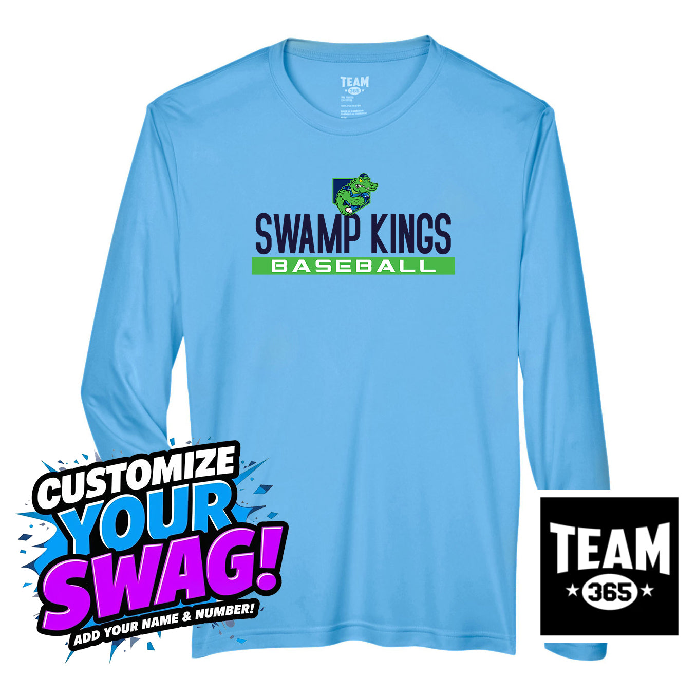 Team 365 Youth & Men's Zone Performance Long-Sleeve T-Shirt - OBP Swamp Kings