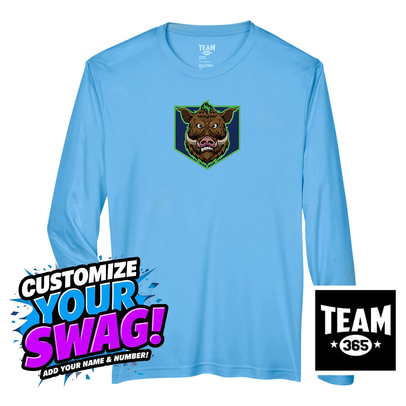 Team 365 Youth & Men's Zone Performance Long-Sleeve T-Shirt - OBP War Hogs