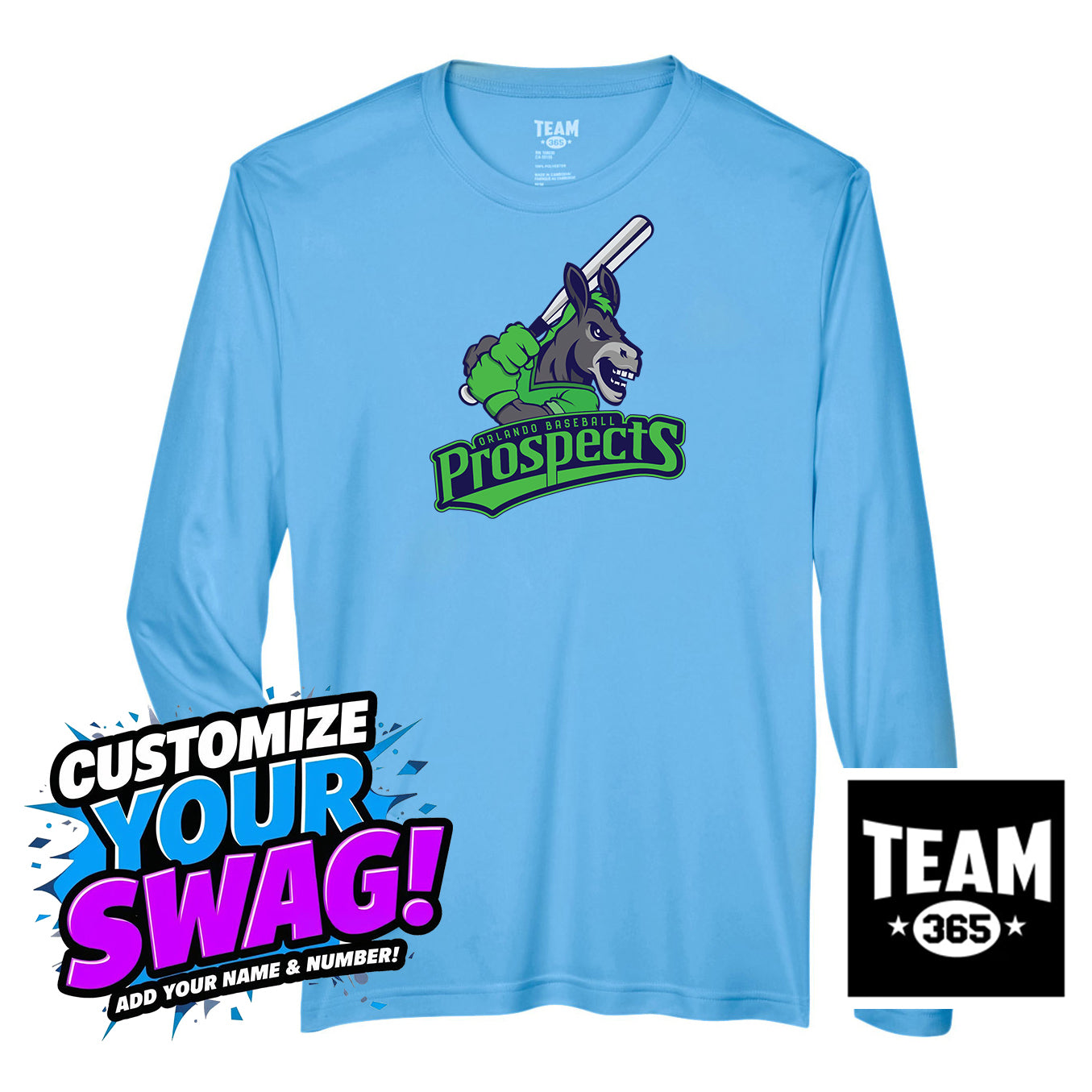 Team 365 Youth & Men's Zone Performance Long-Sleeve T-Shirt - OBP Swamp Donkeys