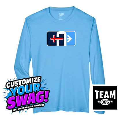 Team 365 Youth & Men's Zone Performance Long-Sleeve T-Shirt - Arrows Baseball