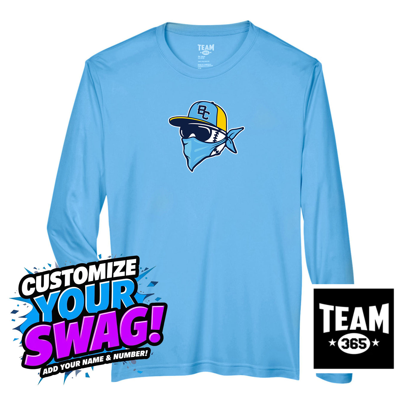 Team 365 Youth & Men's Zone Performance Long-Sleeve T-Shirt - Bold City Bandits Baseball