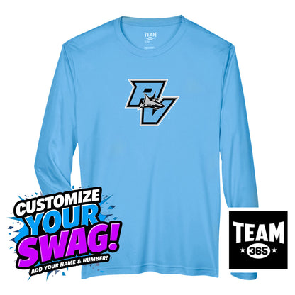 Team 365 Youth & Men's Zone Performance Long-Sleeve T-Shirt - PVAA Sharks