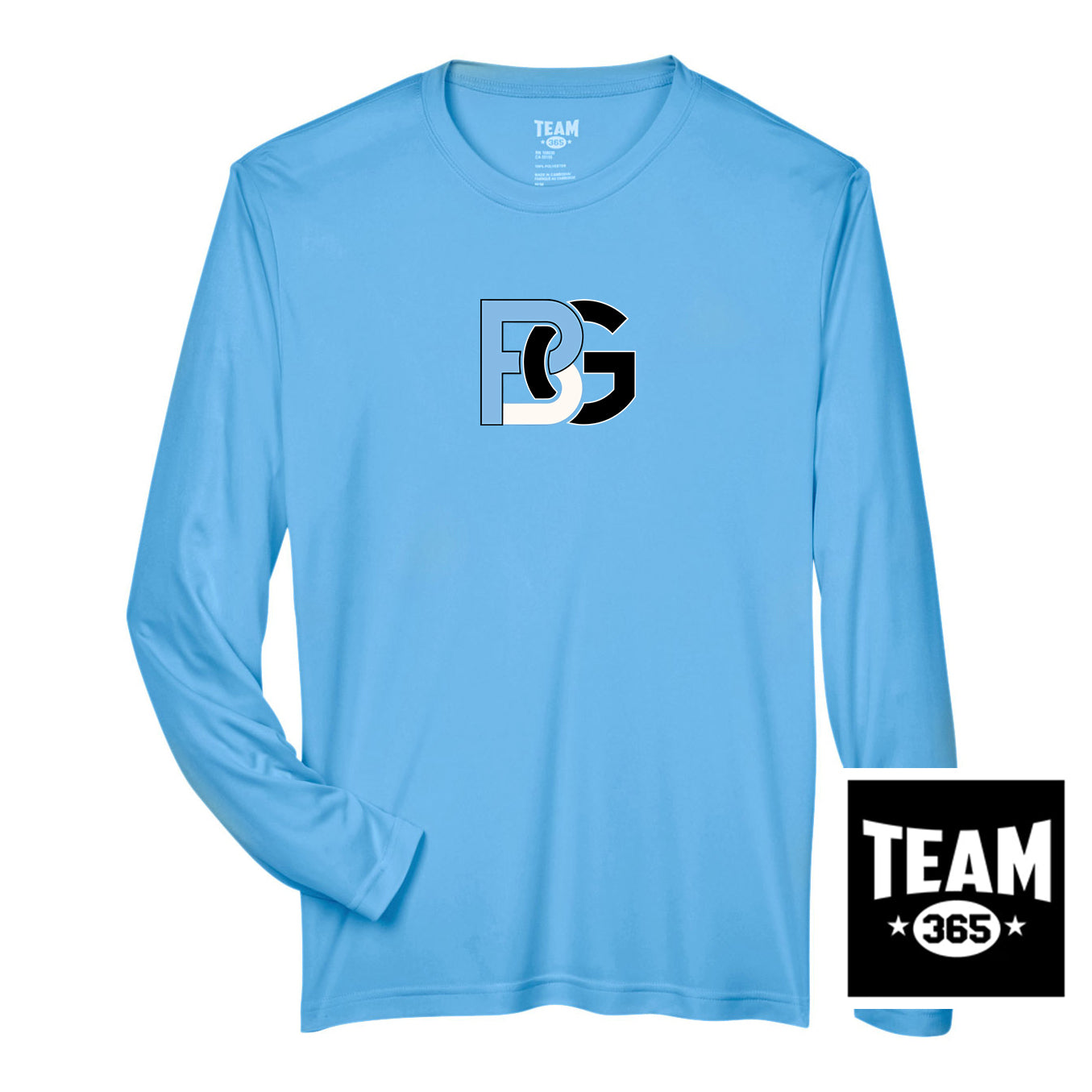 Team 365 TT11L Men's Zone Performance Long-Sleeve T-Shirt - Lightning Baseball
