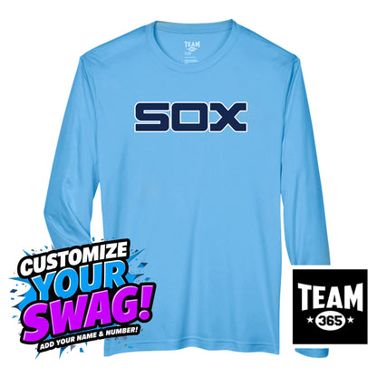 Team 365 Youth & Men's Zone Performance Long-Sleeve T-Shirt - Blue Sox Baseball