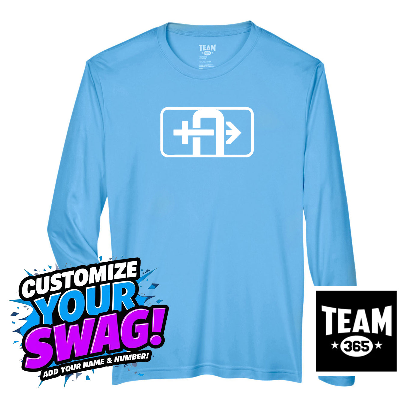 Team 365 Youth & Men's Zone Performance Long-Sleeve T-Shirt - Arrows Baseball