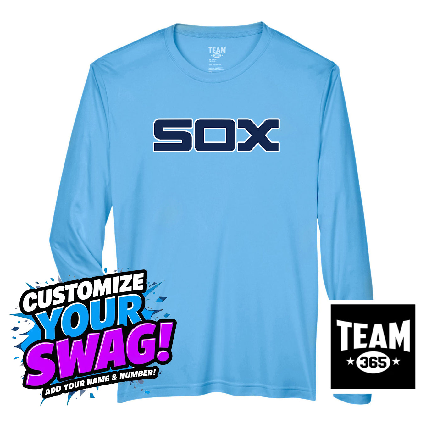 Team 365 Youth & Men's Zone Performance Long-Sleeve T-Shirt - East Coast Sox Baseball