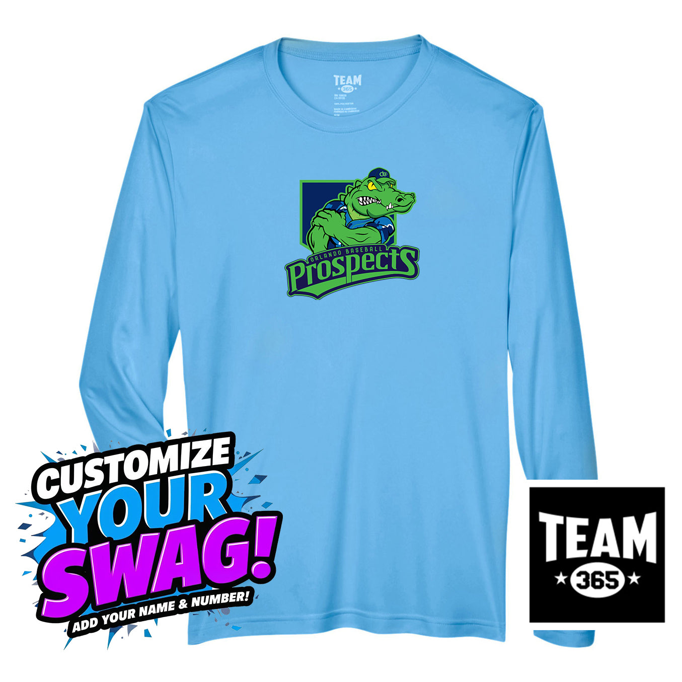 Team 365 Youth & Men's Zone Performance Long-Sleeve T-Shirt - OBP Swamp Kings
