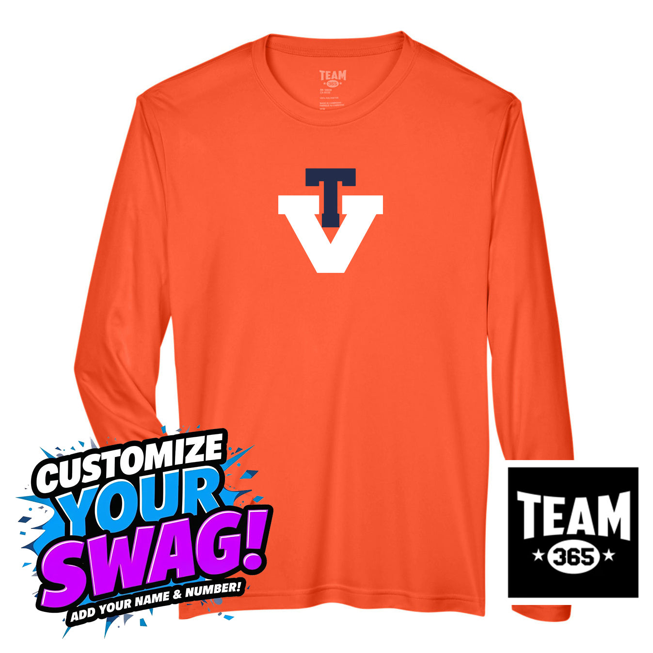 Team 365 Youth & Men's Zone Performance Long-Sleeve T-Shirt - Team Virginia Baseball