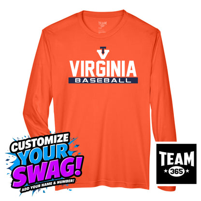 Team 365 Youth & Men's Zone Performance Long-Sleeve T-Shirt - Team Virginia Baseball
