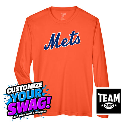 Team 365 Youth & Men's Zone Performance Long-Sleeve T-Shirt - Florida Mets Baseball