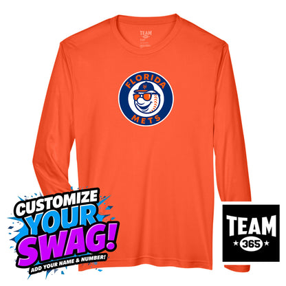 Team 365 Youth & Men's Zone Performance Long-Sleeve T-Shirt - Florida Mets Baseball