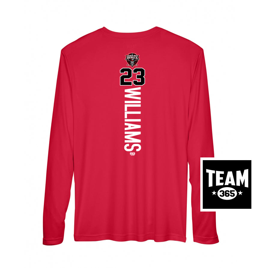 Team 365 Youth & Men's Zone Performance Long-Sleeve T-Shirt - Casco Bay Rebels Hockey