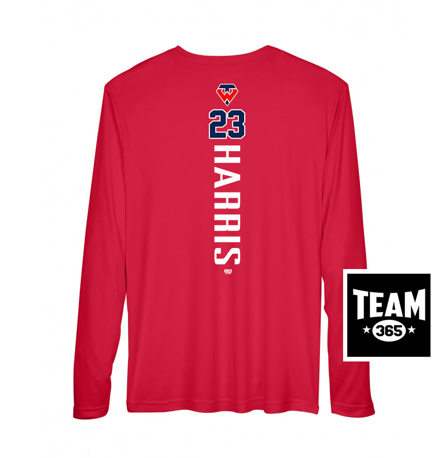 Team 365 Youth & Men's Zone Performance Long-Sleeve T-Shirt - Tampa Warriors Baseball