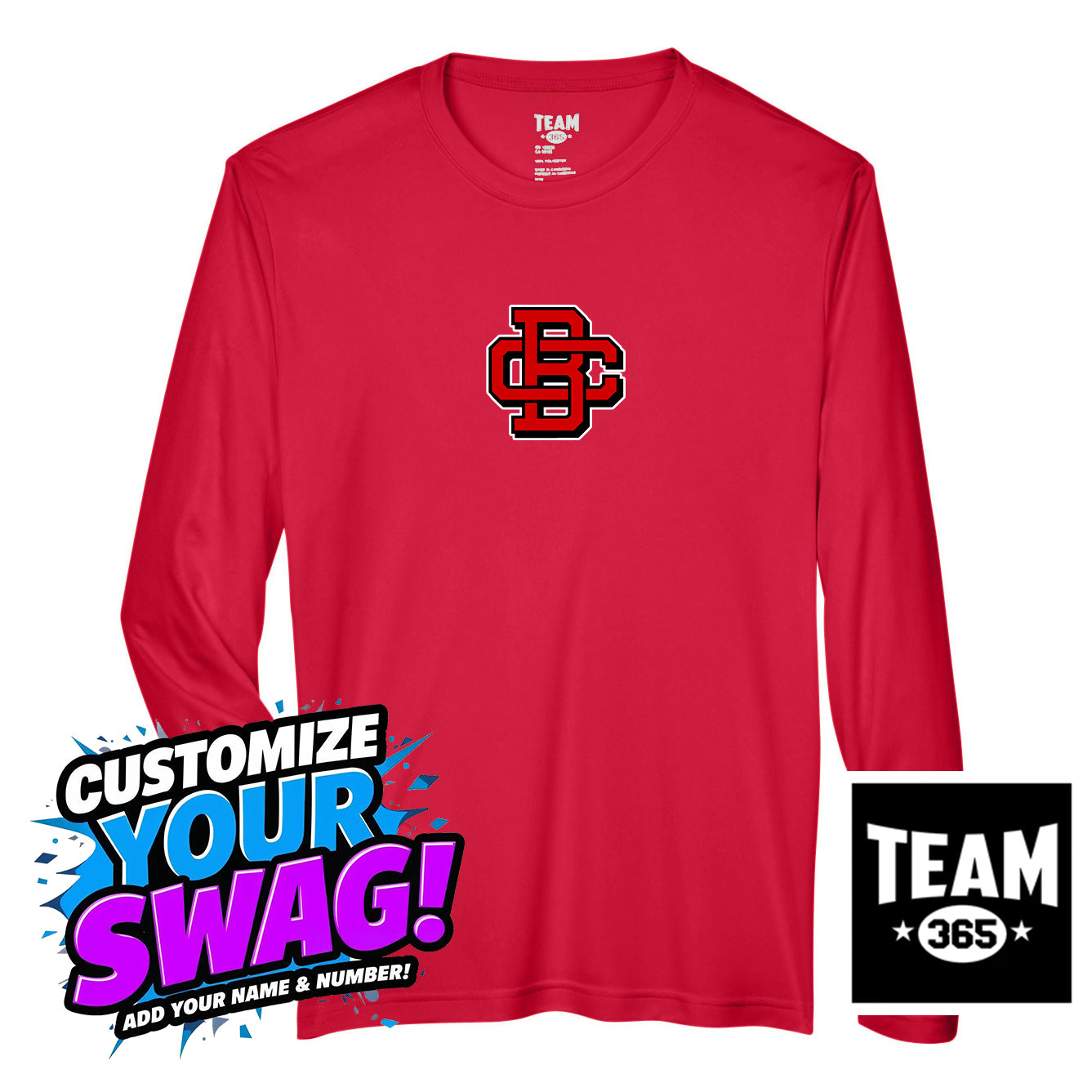 Team 365 Youth & Men's Zone Performance Long-Sleeve T-Shirt - Creeks Baseball Club - CBC