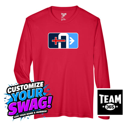 Team 365 Youth & Men's Zone Performance Long-Sleeve T-Shirt - Arrows Baseball