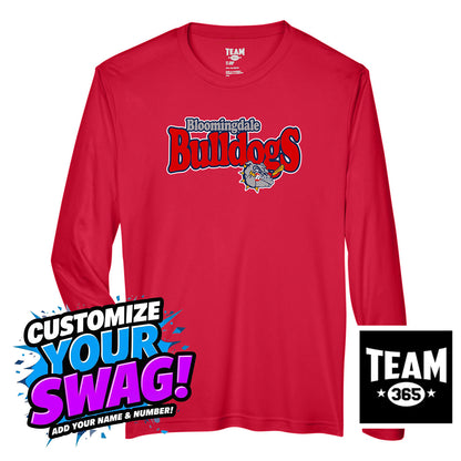 Team 365 Youth & Men's Zone Performance Long-Sleeve T-Shirt - Bloomingdale Bulldogs Baseball