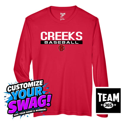 Team 365 Youth & Men's Zone Performance Long-Sleeve T-Shirt - Creeks Baseball Club - CBC