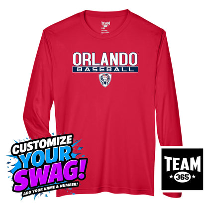Team 365 Youth & Men's Zone Performance Long-Sleeve T-Shirt - Orlando Lions Baseball