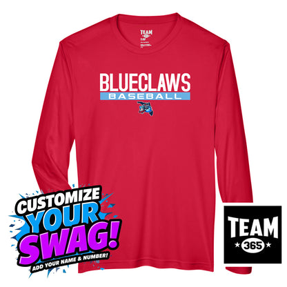 Team 365 Youth & Men's Zone Performance Long-Sleeve T-Shirt - FCA Blueclaws Baseball