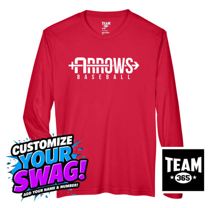 Team 365 Youth & Men's Zone Performance Long-Sleeve T-Shirt - Arrows Baseball