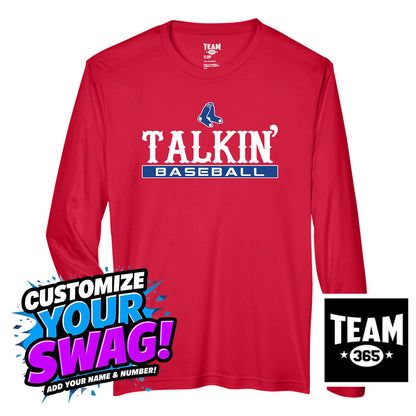 Team 365 Youth & Men's Zone Performance Long-Sleeve T-Shirt - Talkin' Baseball