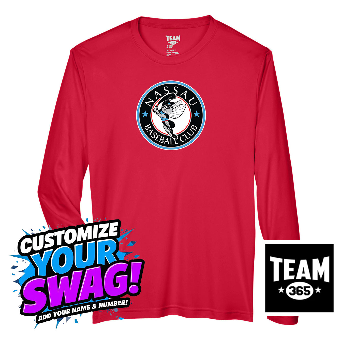 Team 365 Youth & Men's Zone Performance Long-Sleeve T-Shirt - NBC Gnats Baseball