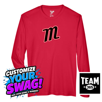 Team 365 Youth & Men's Zone Performance Long-Sleeve T-Shirt - SYA Mets "M" Logo