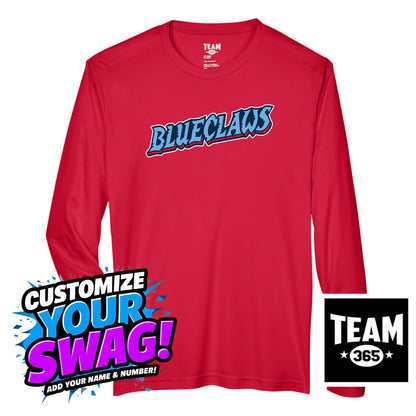 Team 365 Youth & Men's Zone Performance Long-Sleeve T-Shirt - FCA Blueclaws Baseball