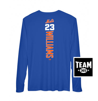 Team 365 Youth & Men's Zone Performance Long-Sleeve T-Shirt - Florida Mets Baseball