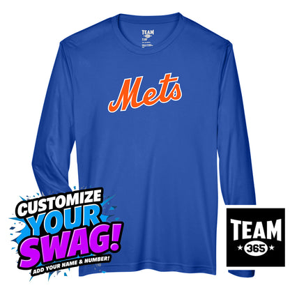 Team 365 Youth & Men's Zone Performance Long-Sleeve T-Shirt - Florida Mets Baseball