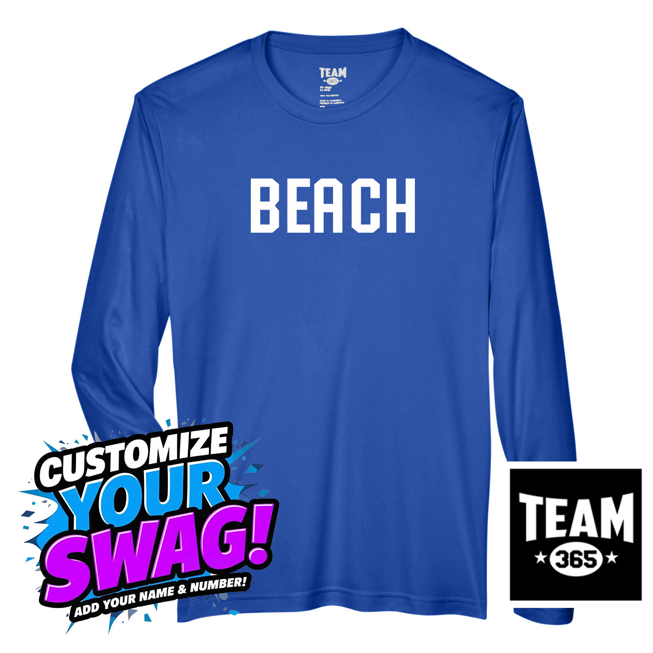 Team 365 Youth & Men's Zone Performance Long-Sleeve T-Shirt - Jax Beach Baseball