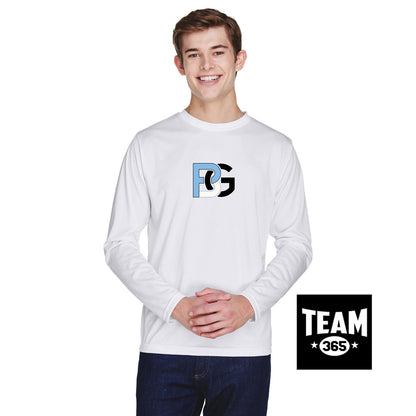 Team 365 TT11L Men's Zone Performance Long-Sleeve T-Shirt - Lightning Baseball