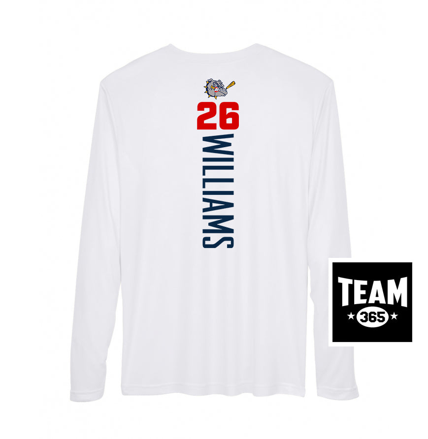 Team 365 Youth & Men's Zone Performance Long-Sleeve T-Shirt - Bloomingdale Bulldogs Baseball
