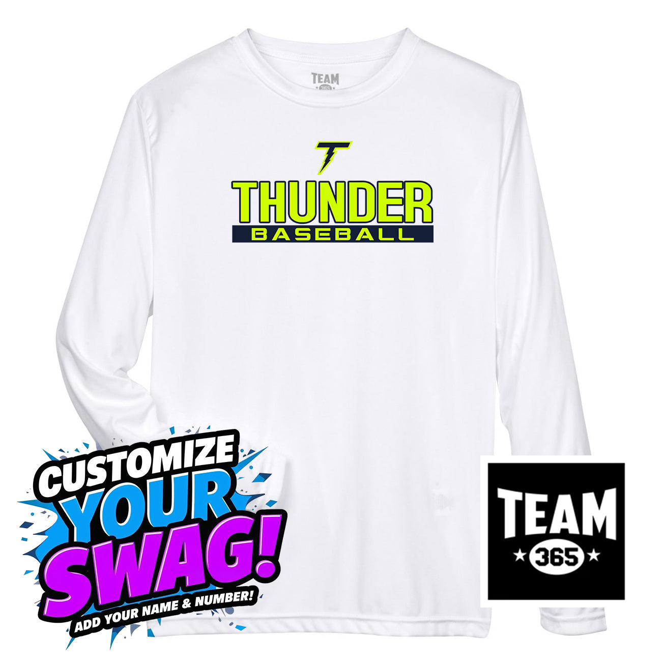 Team 365 Youth & Men's Zone Performance Long-Sleeve T-Shirt - Ponte Vedra Thunder Baseball