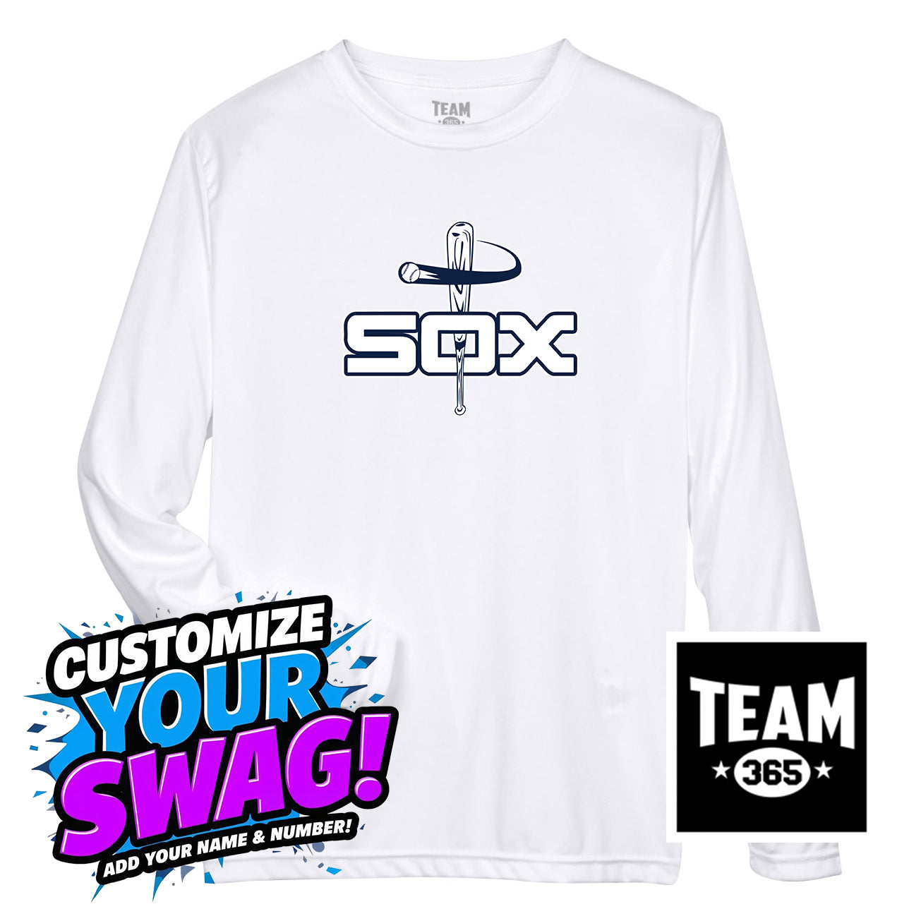 Team 365 Youth & Men's Zone Performance Long-Sleeve T-Shirt - East Coast Sox Baseball