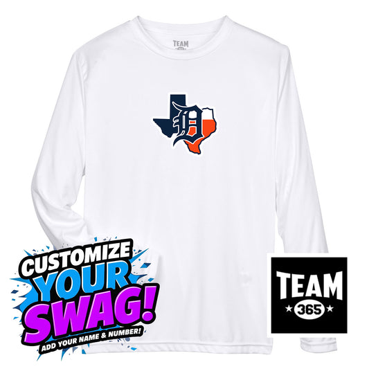 Team 365 Youth & Men's Zone Performance Long-Sleeve T-Shirt - Dallas Tigers Baseball