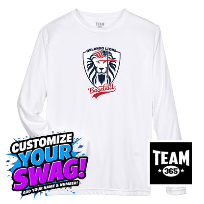 Team 365 Youth & Men's Zone Performance Long-Sleeve T-Shirt - Orlando Lions Baseball