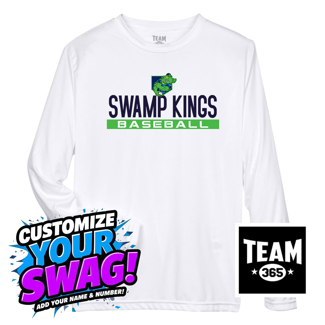 Team 365 Youth & Men's Zone Performance Long-Sleeve T-Shirt - OBP Swamp Kings