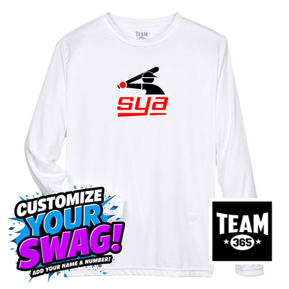 Team 365 Youth & Men's Zone Performance Long-Sleeve T-Shirt - SYA Batter Logo