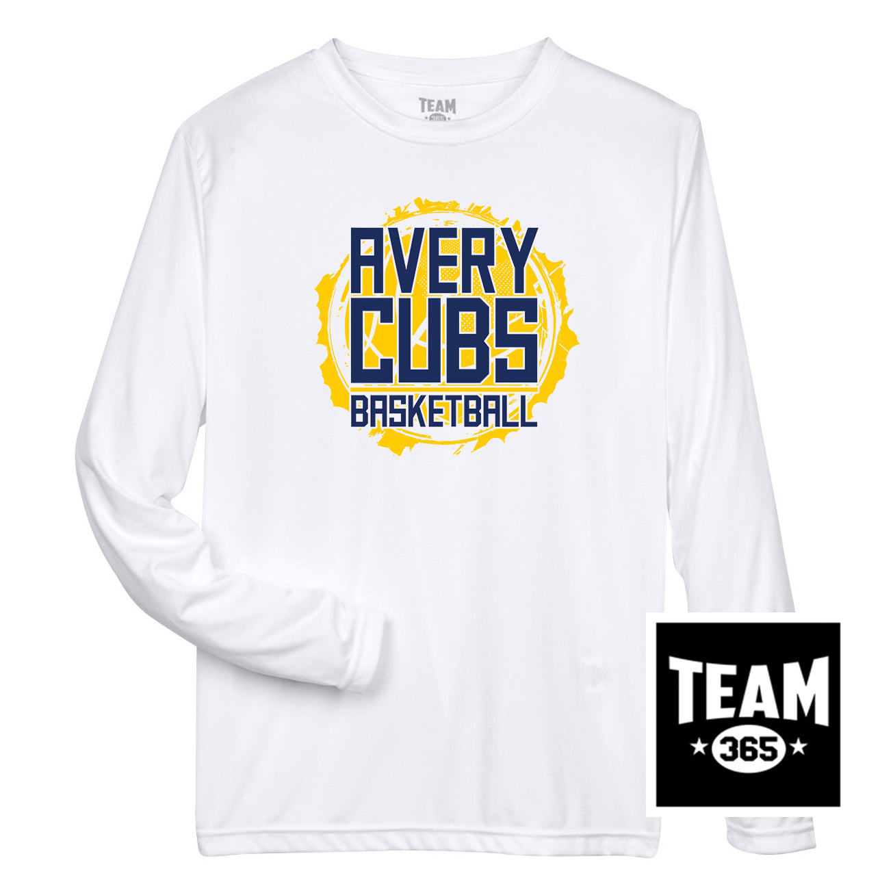 Team 365 TT11L Men's Zone Performance Long-Sleeve T-Shirt - Avery Cubs