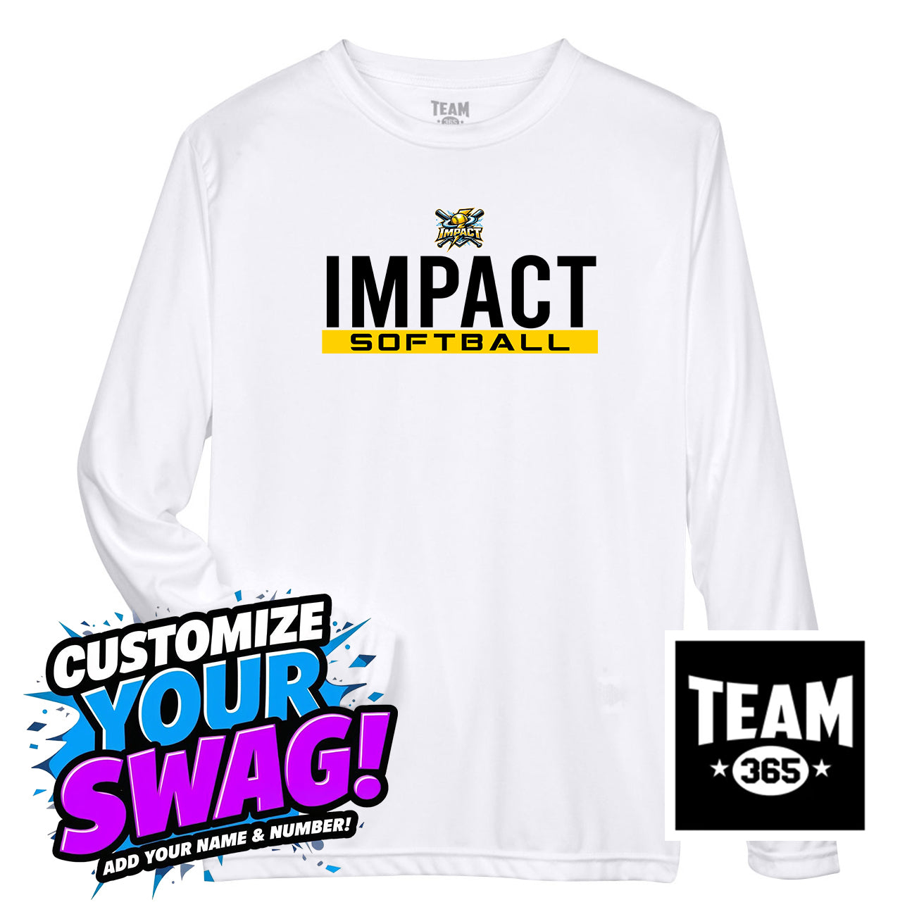 Team 365 Youth & Men's Zone Performance Long-Sleeve T-Shirt - Impact Softball - Massachusetts