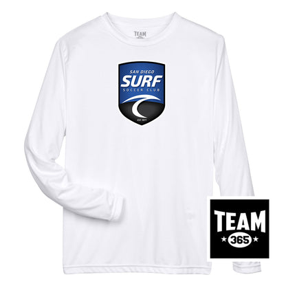 Team 365 TT11L Men's Zone Performance Long-Sleeve T-Shirt - San Diego Surf Soccer