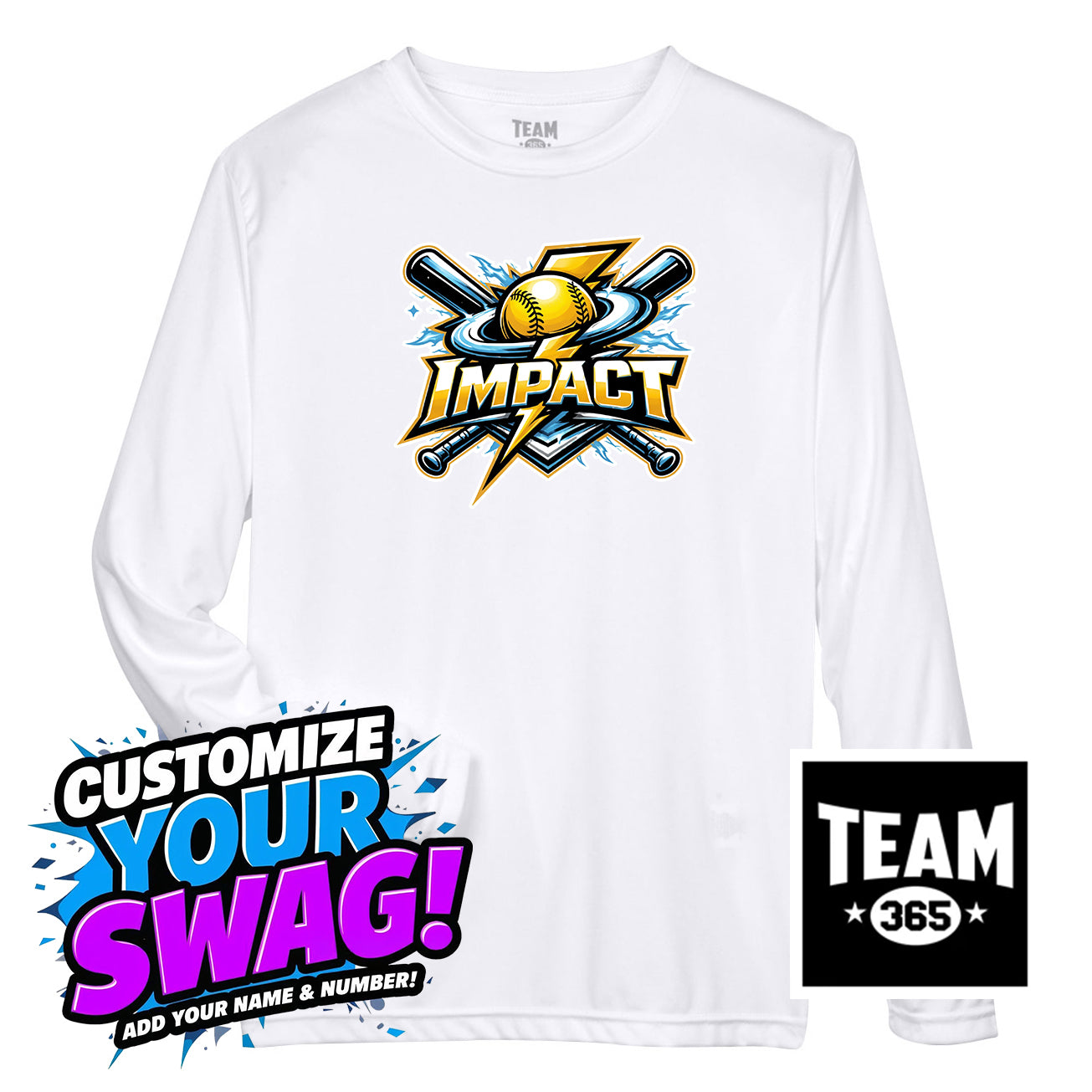 Team 365 Youth & Men's Zone Performance Long-Sleeve T-Shirt - Impact Softball - Massachusetts