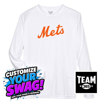 Team 365 Youth & Men's Zone Performance Long-Sleeve T-Shirt - Florida Mets Baseball